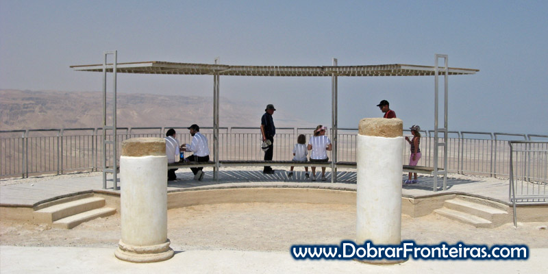 Miradouro digno de um rei nas ruínas de Massada