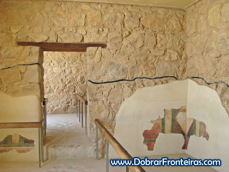 Reconstrução das ruínas de Massada em Israel