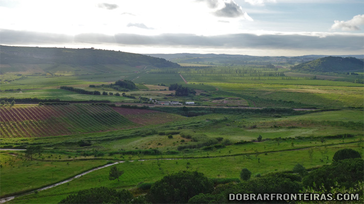 Vista sobre o vale do Arelho