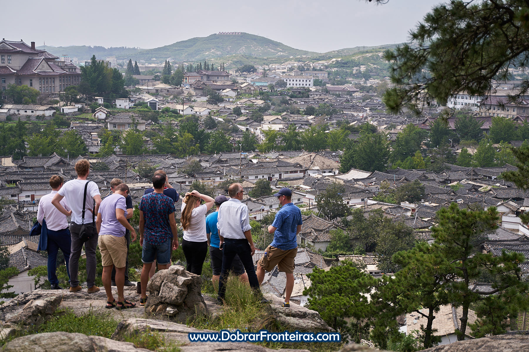 Grupo em vista panorâmica Kaesong