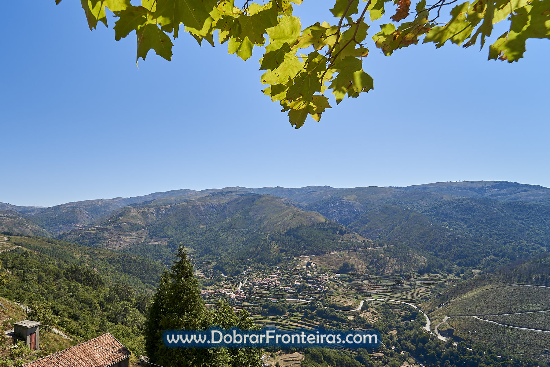 Vista panorâmica de Sistelo, miradouro de Estrica