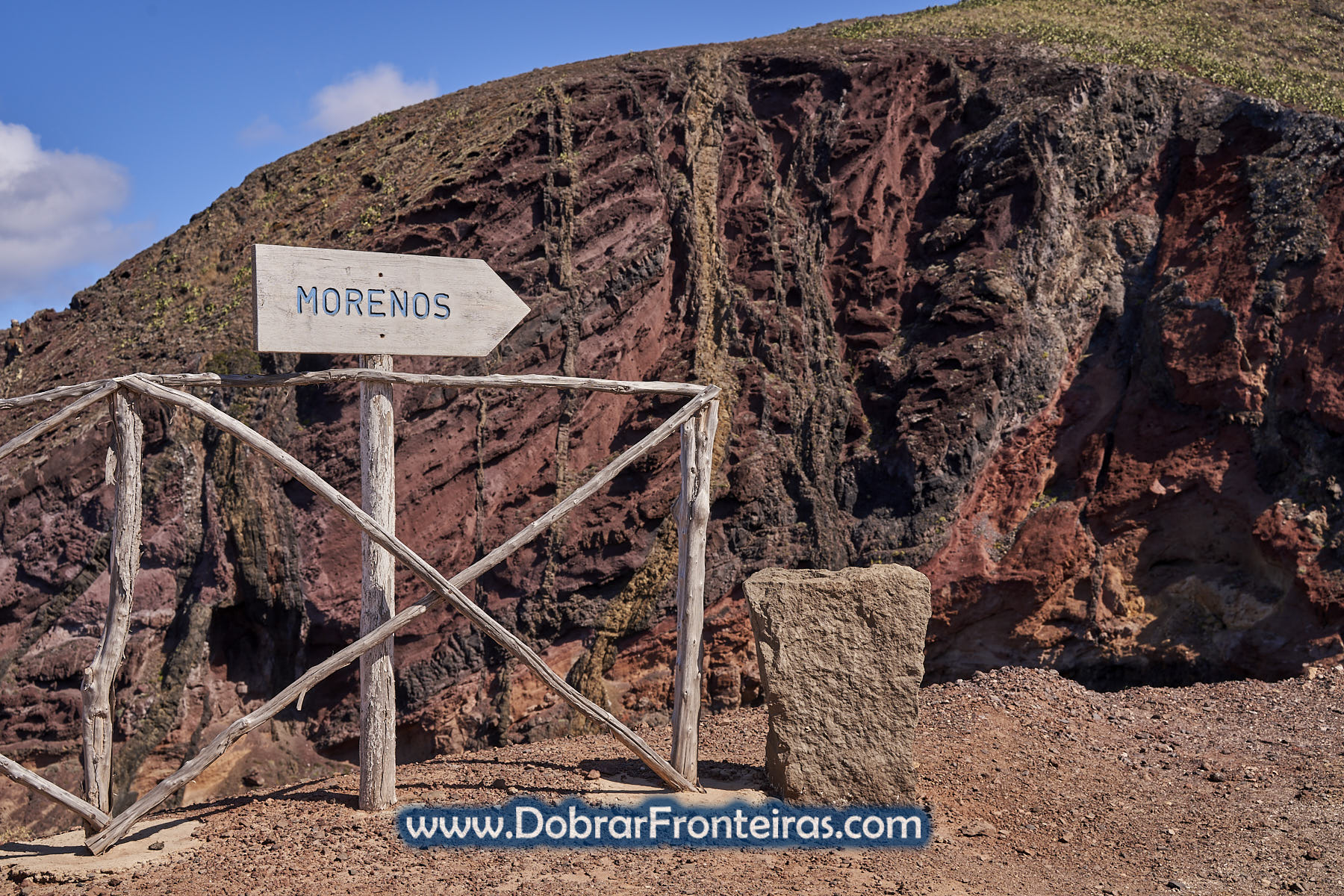 formação rochosa vulcânica de Morenos